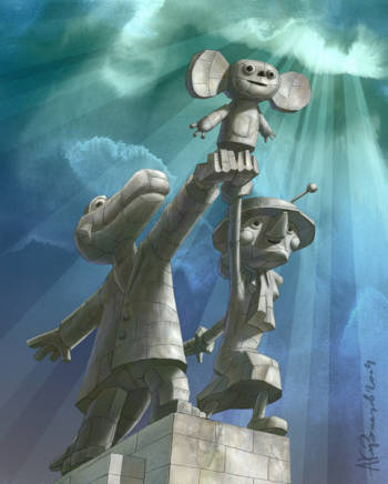 Рабочий и колхозница